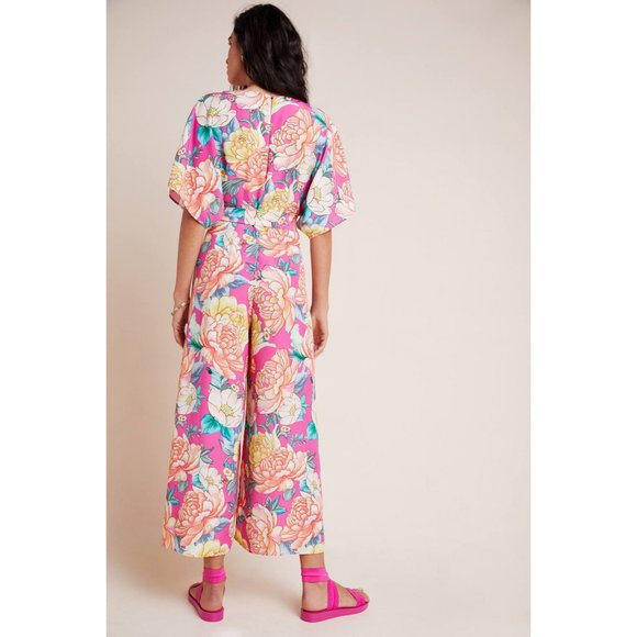 Anthropologie Farm Rio Eulalie Wide-Leg Jumpsuit - Picture 2 of 11